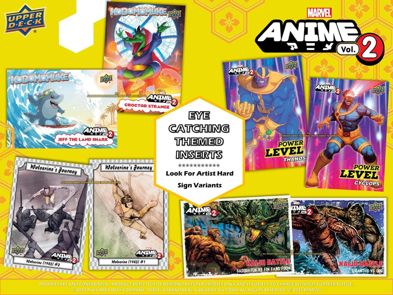 Marvel Anime Trading Cards Hobby Box Volume 2 (Upper Deck 2023)