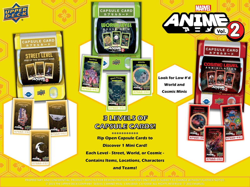 Marvel Anime Trading Cards Hobby Box Volume 2 (Upper Deck 2023) Game On Games Marvel Anime Trading Cards Hobby Box Volume 2 (Upper Deck 2023) Game On Games