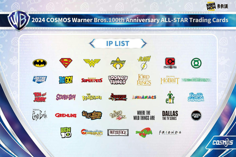 2024 Kakawow Cosmos Warner Bros 100th Anniversary All-Star Trading Cards Hobby Box