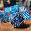Dragon Scale Ice Dragon Metal Dice Set