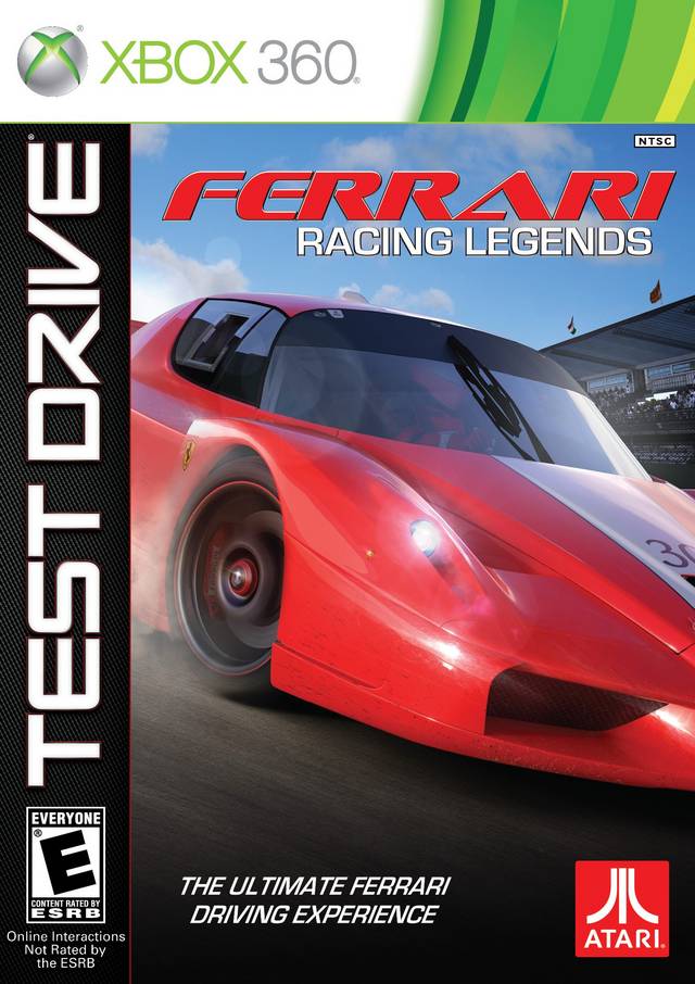 Test Drive Ferrari Racing Legends Front Cover - Xbox 360 Pre-Played