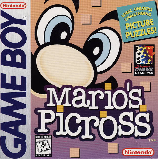 Mario's Picross  - Nintendo Gameboy Pre-Played
