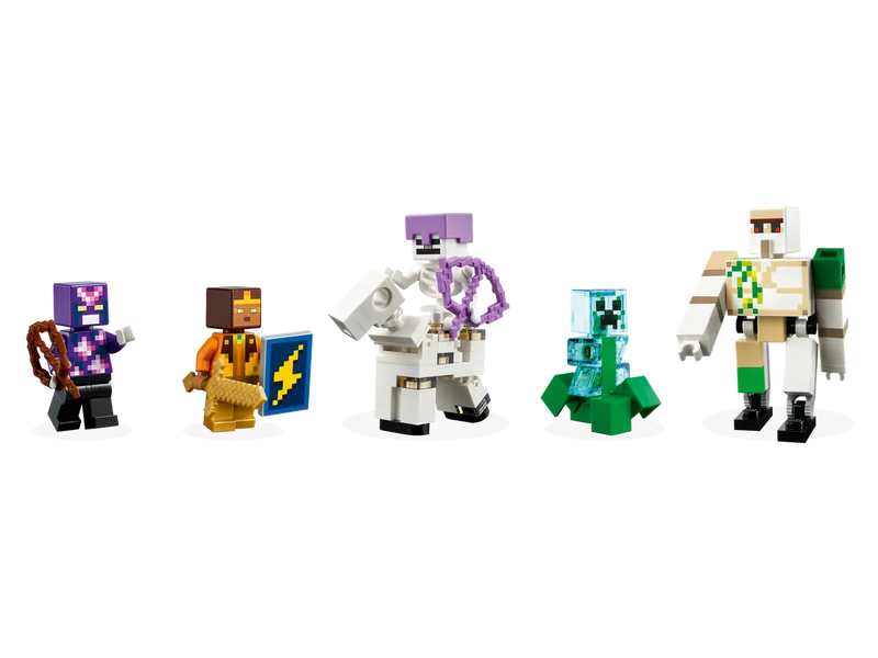 კუბიკები 868 ერთეული The Iron Golem Fortress Minecraft Lego კუბიკები 868 ერთეული The Iron Golem Fortress Minecraft Lego