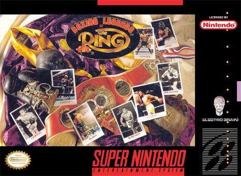 Boxing Legends of the Ring Front Cover - Super Nintendo, SNES Pre-Played