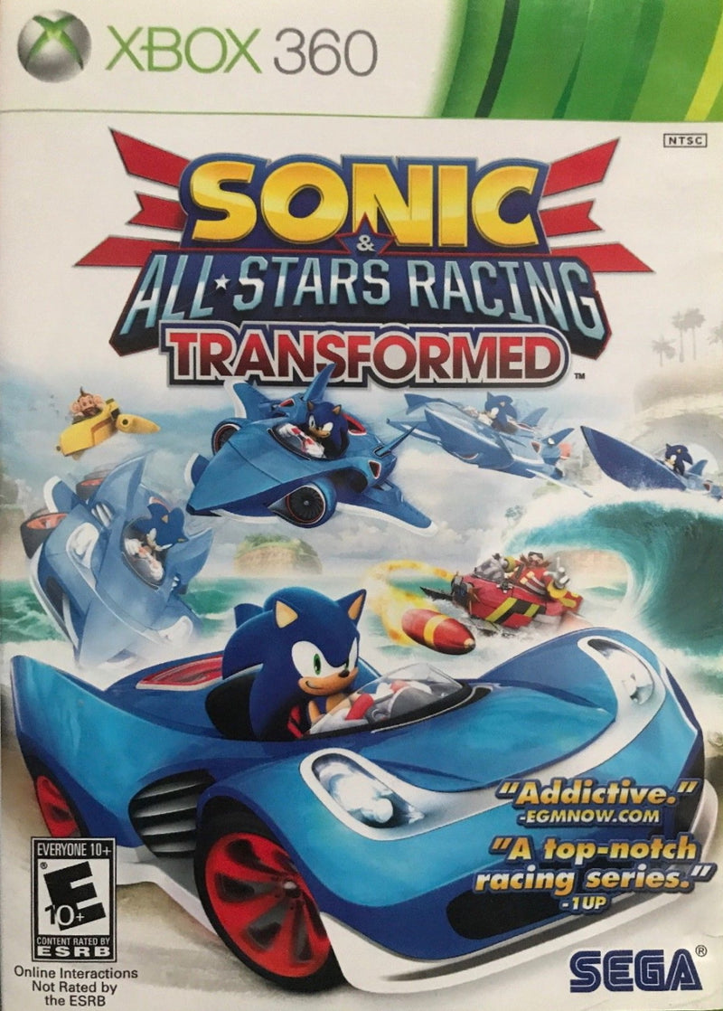 Sonic & All-Stars Racing Transformed Front Cover - Xbox 360 Pre-Played