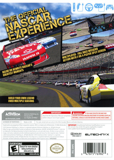 NASCAR The Game: Inside Line - Nintendo Wii Pre-Played