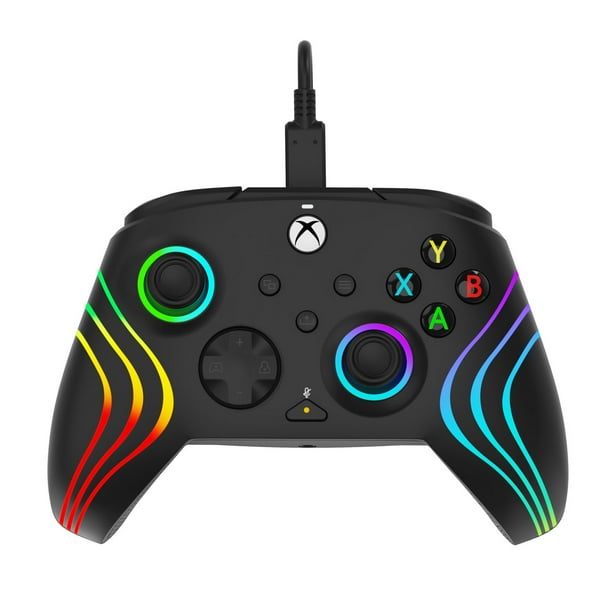 PDP Afterglow Wave Wired Controller Black - Xbox Series X