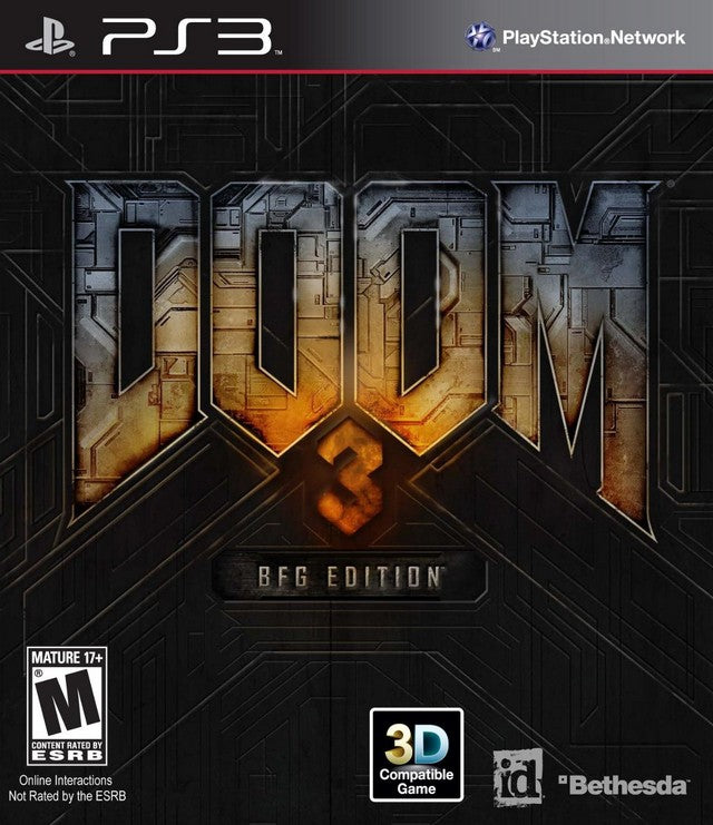 Doom 3 BFG Edition Front Cover - Playstation 3 Pre-Played