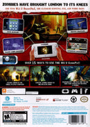 ZombiU Back Cover - Nintendo WiiU Pre-Played