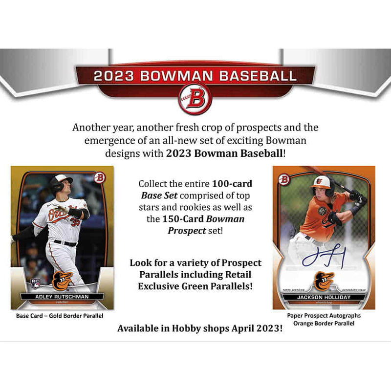 2023 Bowman Baseball Value Booster Box