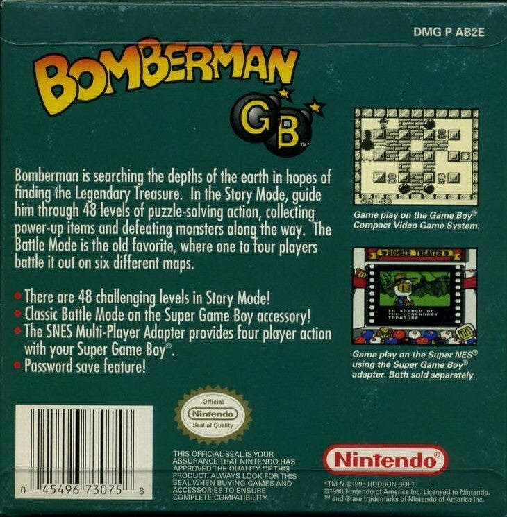 Bomberman GB - Nintendo Gameboy Pre-Played