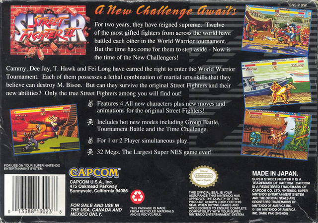 Super Street Fighter 2 - Super Nintendo, SNES Pre-Played