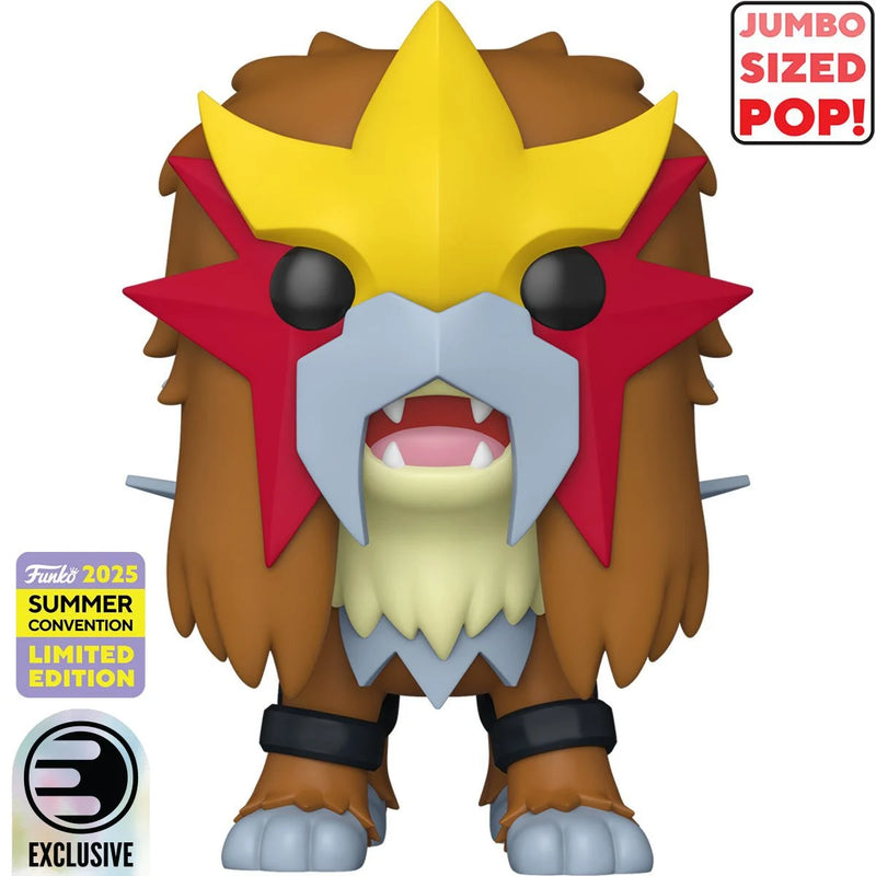 Pop! Animation Pokemon - Entei Jumbo 10-Inch 1070 2025 Convention Exclusive