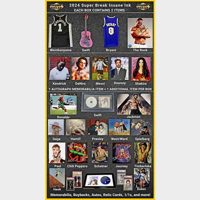 2024 Super Break Insane Ink Edition Hobby Box