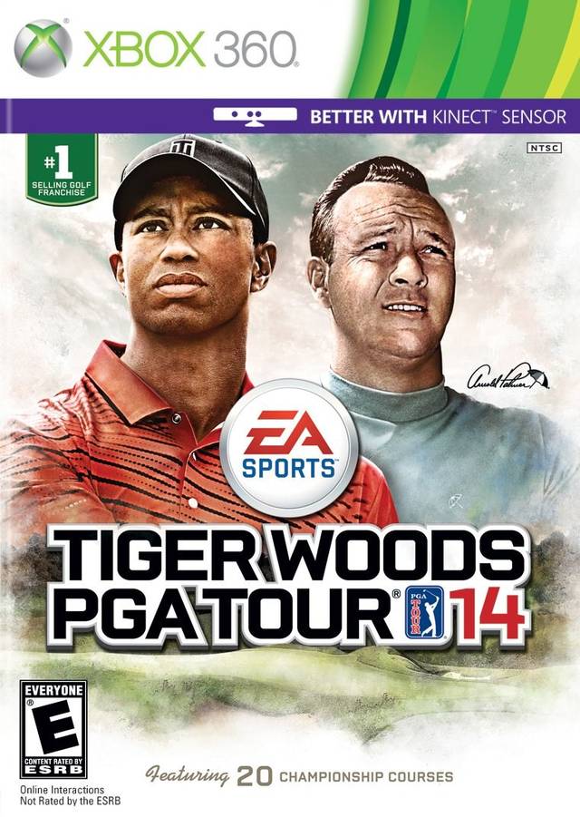 Tiger Woods PGA Tour 14 Front Cover - Xbox 360 Pre-Played