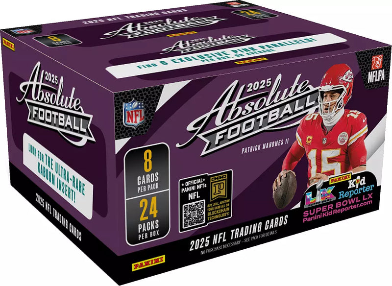 2025 Panini NFL Absolute Football Trading Card Retail Box