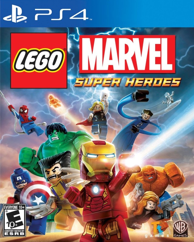 Lego Marvel Super Heroes Front Cover - Playstation 4 Pre-Played