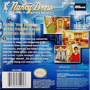 Nancy Drew Haunted Mansion Back Cover - Nintendo Gameboy Advance Pre-Played