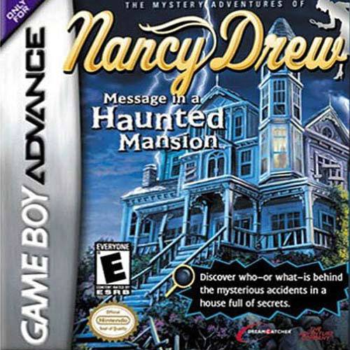 Nancy Drew Haunted Mansion Front Cover - Nintendo Gameboy Advance Pre-Played
