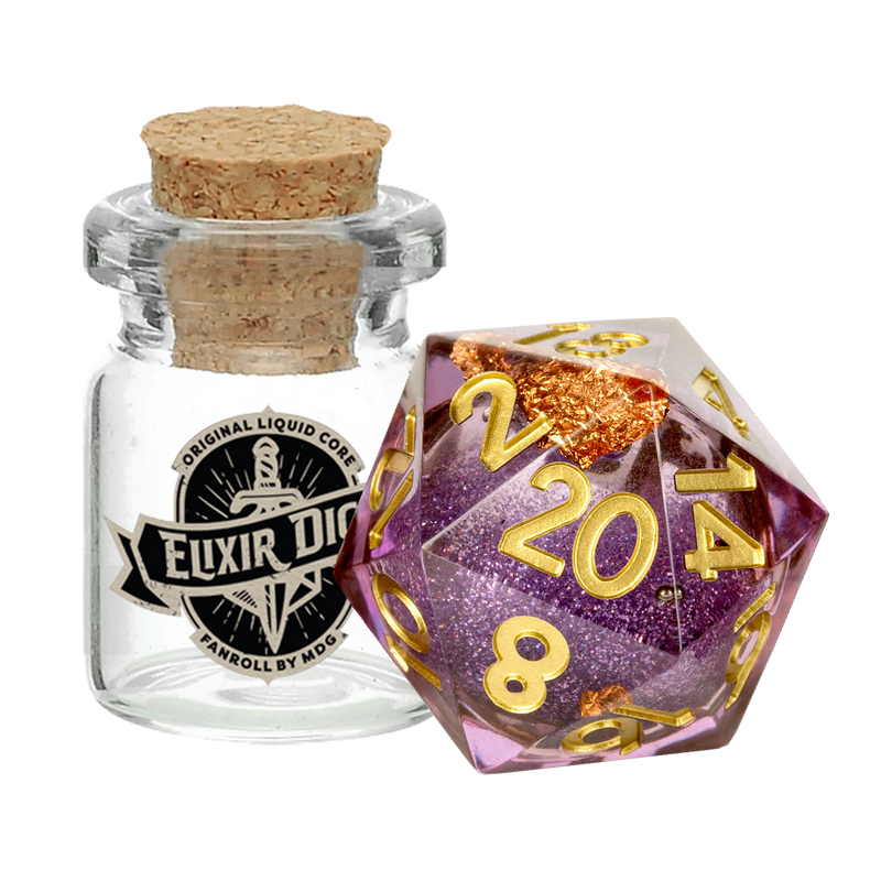 Aether Abstract - Individual D20 Elixir Liquid Core Dice