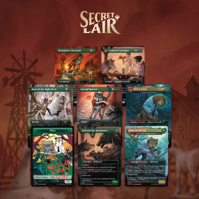 Magic the Gathering Secret Lair Drop: Featuring Not A Wolf Non Foil