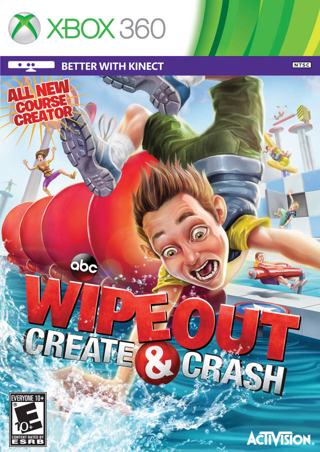 WipeOut Create & Crash Front Cover - Xbox 360 Pre-Played