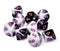 Gemini Polyhedral - Black White/Pink (D10 Set of 10)