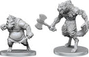 Werewolf & Wereboar W26 - Pathfinder Battles Deep Cuts Unpainted Miniatures