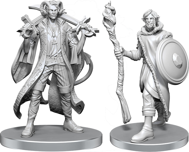Mollymauk Tealeaf & Caduceus Clay W26 - Critical Role Unpainted Miniatures