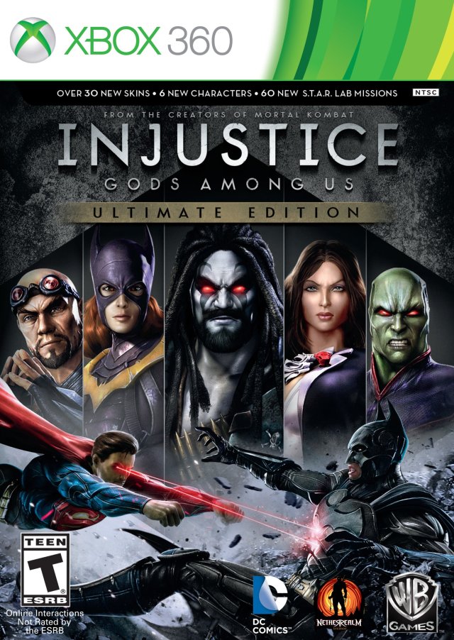 Injustice Ultimate Edition Front Cover - Xbox 360 Pre-Played