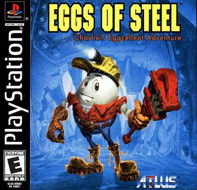 Eggs of Steel: Charlie's Eggcellent Adventure Complete with Case and Manual - Playstation 1 Pre-Played
