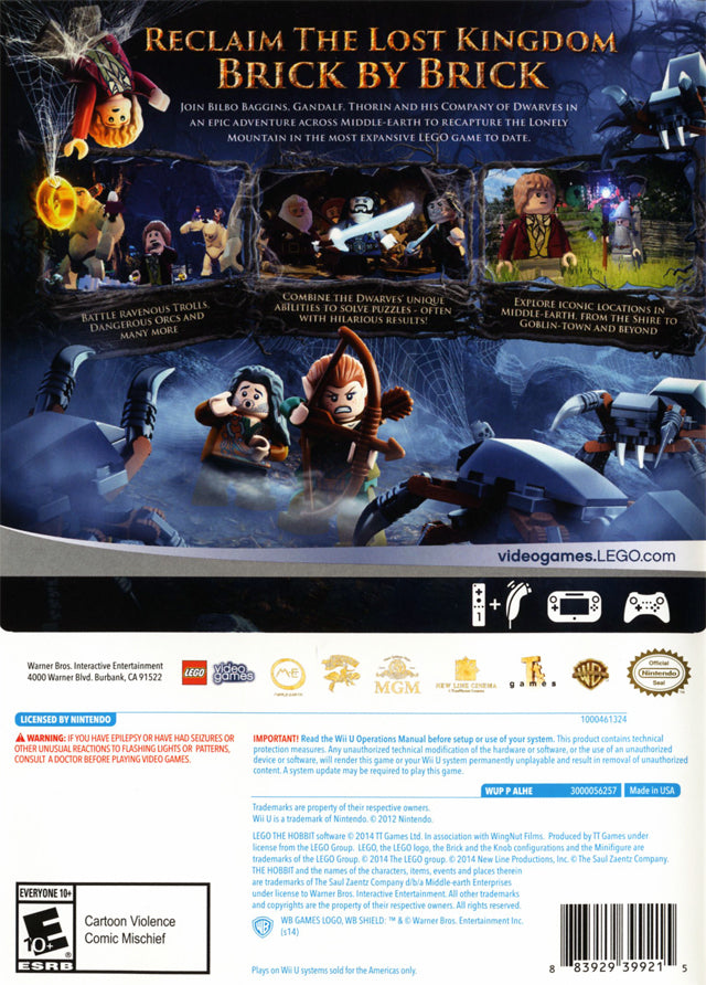 Lego The Hobbit - Nintendo WiiU Pre-Played