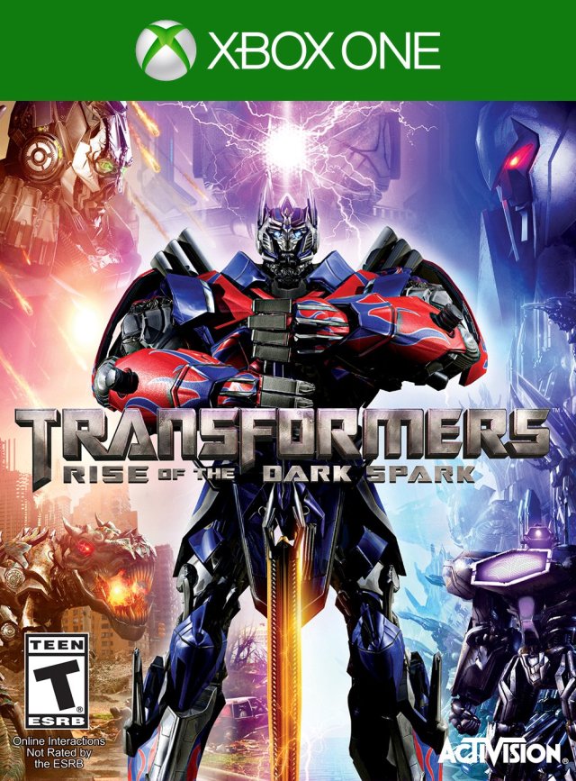 Transformers Rise of the Dark Spark Front Cover - Xbox One Pre-Played