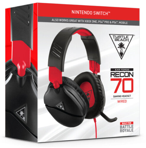 Turtle Beach Recon 70 Multiplatform Gaming Headset Black/Red