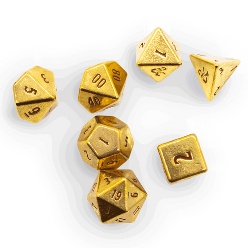 50th Anniversary Heavy Metal RPG Dice Set - Dungeons & Dragons RPG
