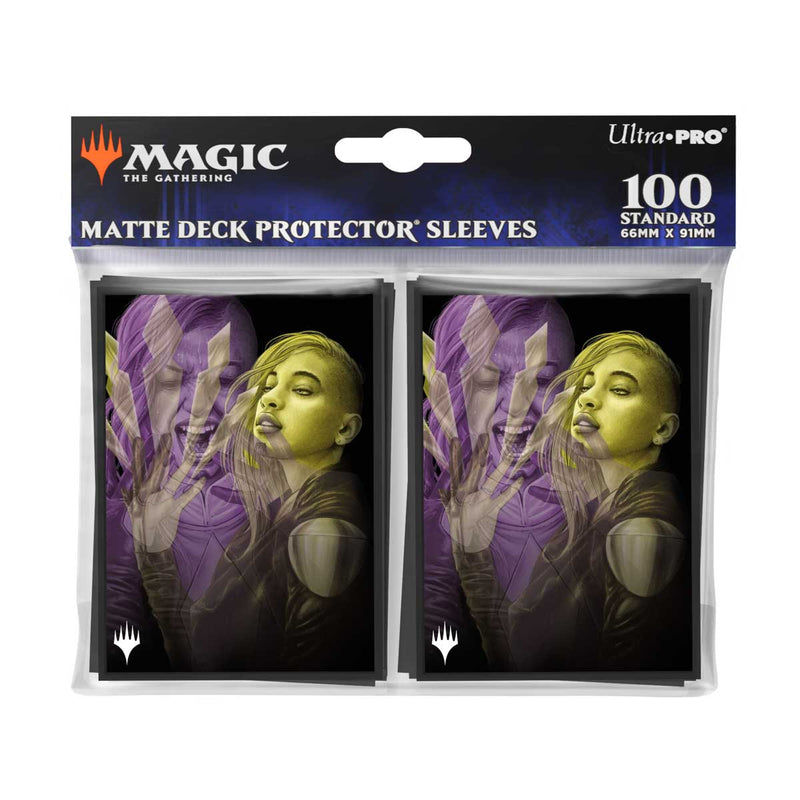 Magic the Gathering CCG: Duskmourn 100ct Deck Protector Sleeves Alt Art Key Character Mythic 3