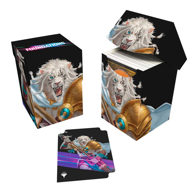 Foundations Ajani 100+ Deck Box - Magic the Gathering TCG