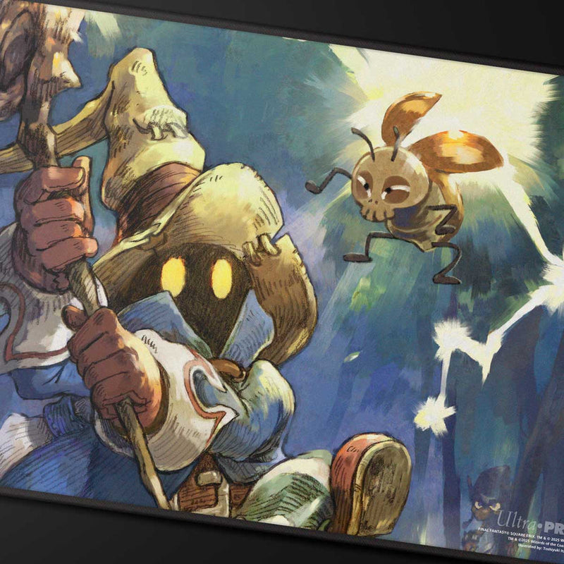 Final Fantasy Vivi Ornitier Black Stitched Edged Playmat - Magic the Gathering TCG