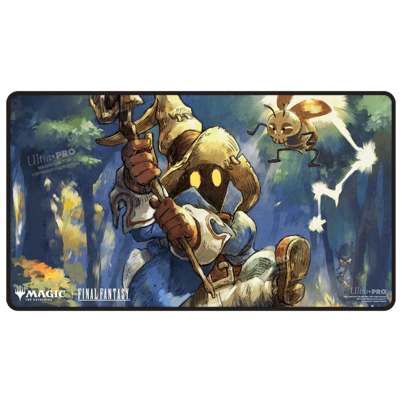 Final Fantasy Vivi Ornitier Black Stitched Edged Playmat - Magic the Gathering TCG