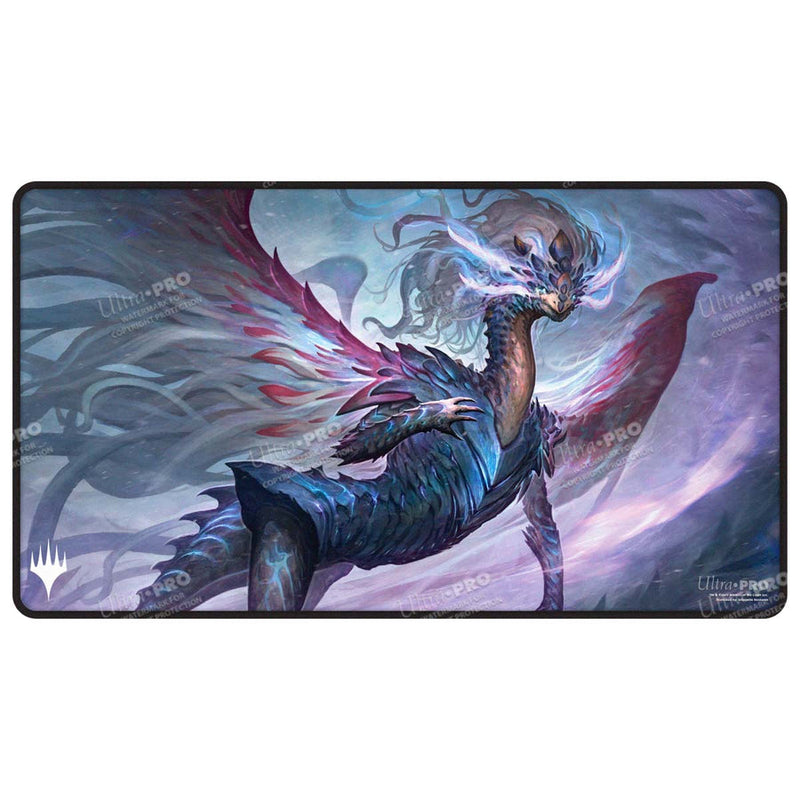 Tarkir Dragonstorm Shiko, Paragon of the Way Black Stitched Playmat - Magic the Gathering TCG