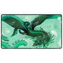 Tarkir Dragonstorm Teval, Arbiter of Virtue Black Stitched Playmat - Magic the Gathering TCG