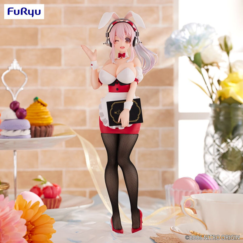 Super Sonico Bicute Bunnies Waitress Version Figure