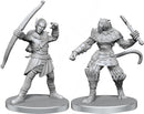 Elf Hunter & Catfolk Bandit W26 - Pathfinder Battles Deep Cuts Unpainted Miniatures