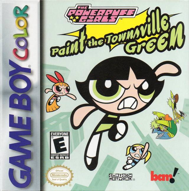 Powerpuff Girls: Paint the Townsville Green - Nintendo Gameboy Color Pre-Played
