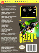 Galaga Demons of Death Back Cover - Nintendo Entertainment System, NES Pre-Played