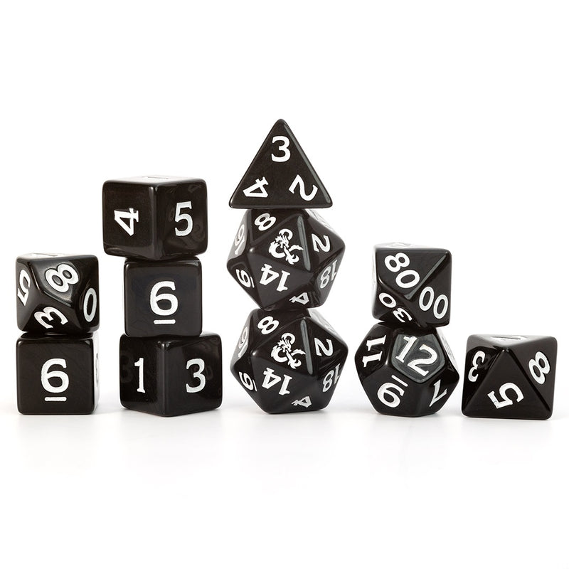 Dungeons & Dragons New Adventurer Dice Set - Black