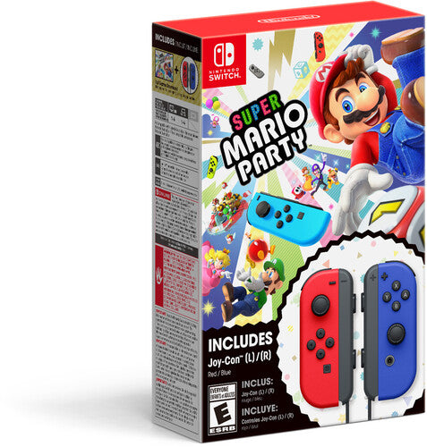 Super Mario Party + Red & Blue Joy-Con Bundle - Nintendo Switch