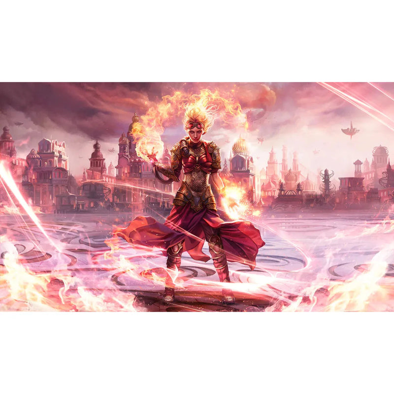 Magali Villeneuve Signed & Numbered Stitched Playmat - Chandra, Torch of Defiance