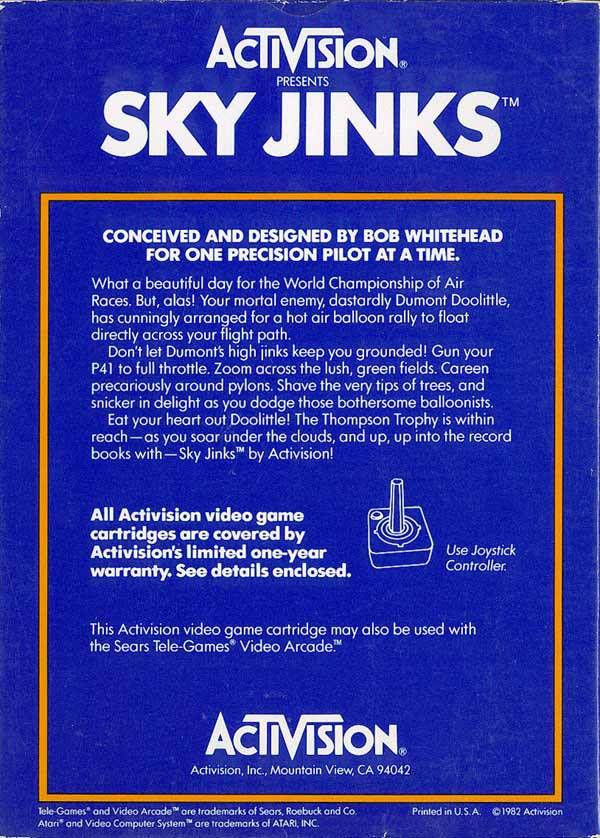 Sky Jinks - Atari Pre-Played