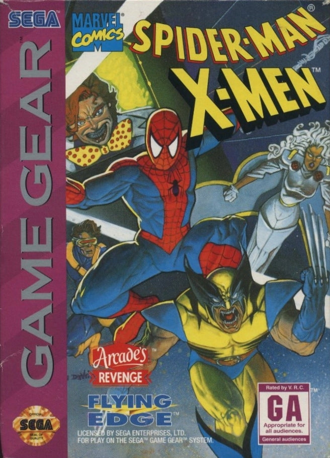 Spiderman / X-Men Arcade's Revenge  - Sega Game Gear Pre-Played
